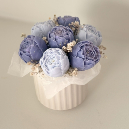 Ziepju pušķis ar patikamu aromātu gaiši zils/ceriņu